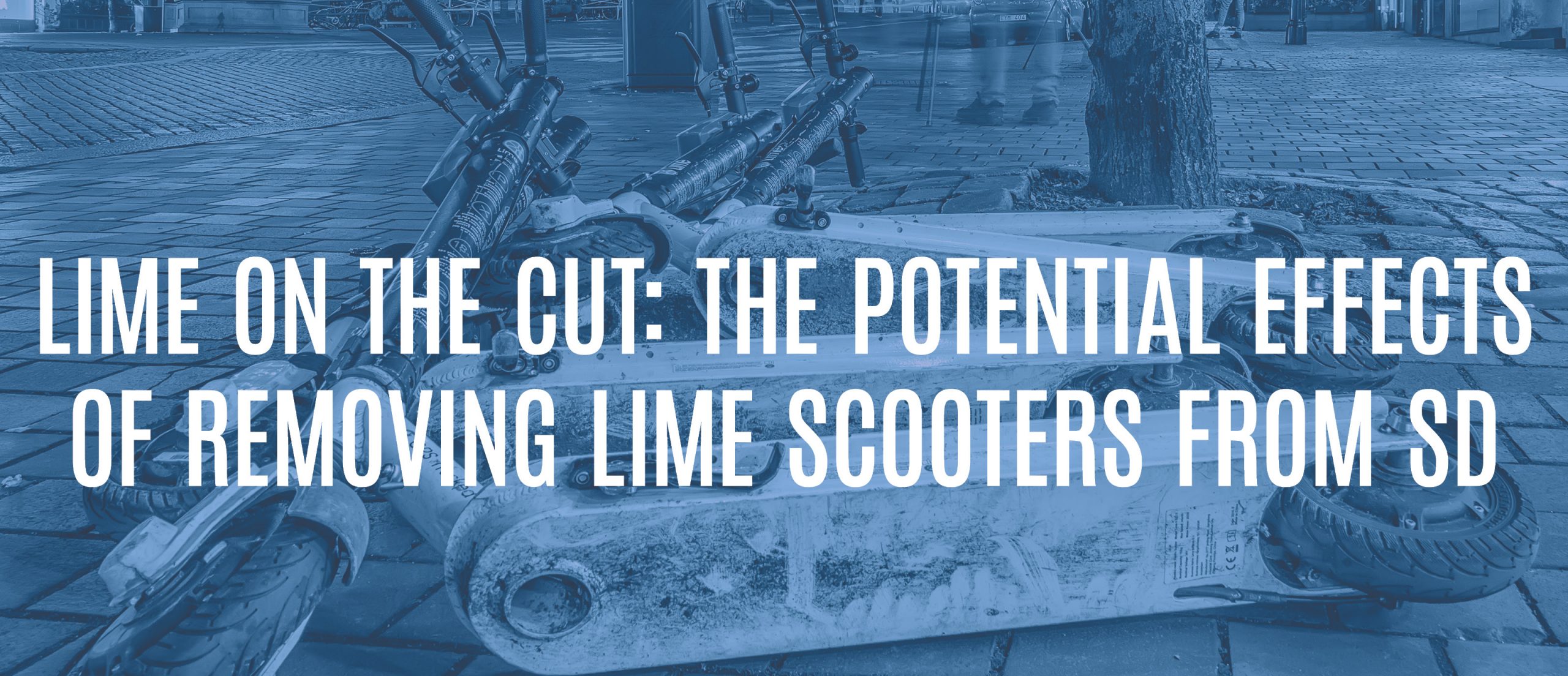 Blog title - Lime on the cut: the potential effects of removing lime scooters from San Diego